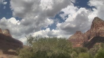Weather camera view of Zion Canyon Village.