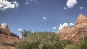 Weather camera view of Zion Canyon Village.
