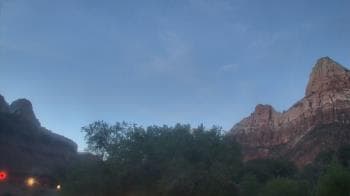 Weather camera view of Zion Canyon Village.