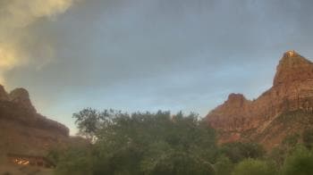 Weather camera view of Zion Canyon Village.