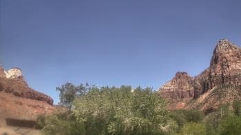 Weather camera view of Zion Canyon Village.