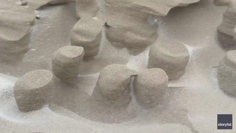 Freezing Winds Shape Sand