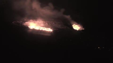Lava Flows Across Kilauea