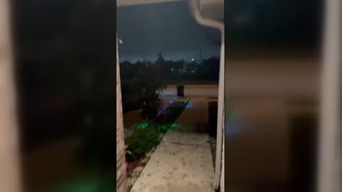 Hailstorm Batters Houston