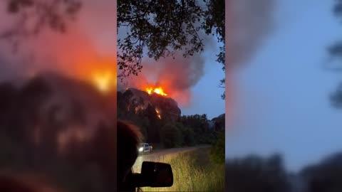 Gold Mountain Fire Rages on Steep Terrain in Southwestern Colorado