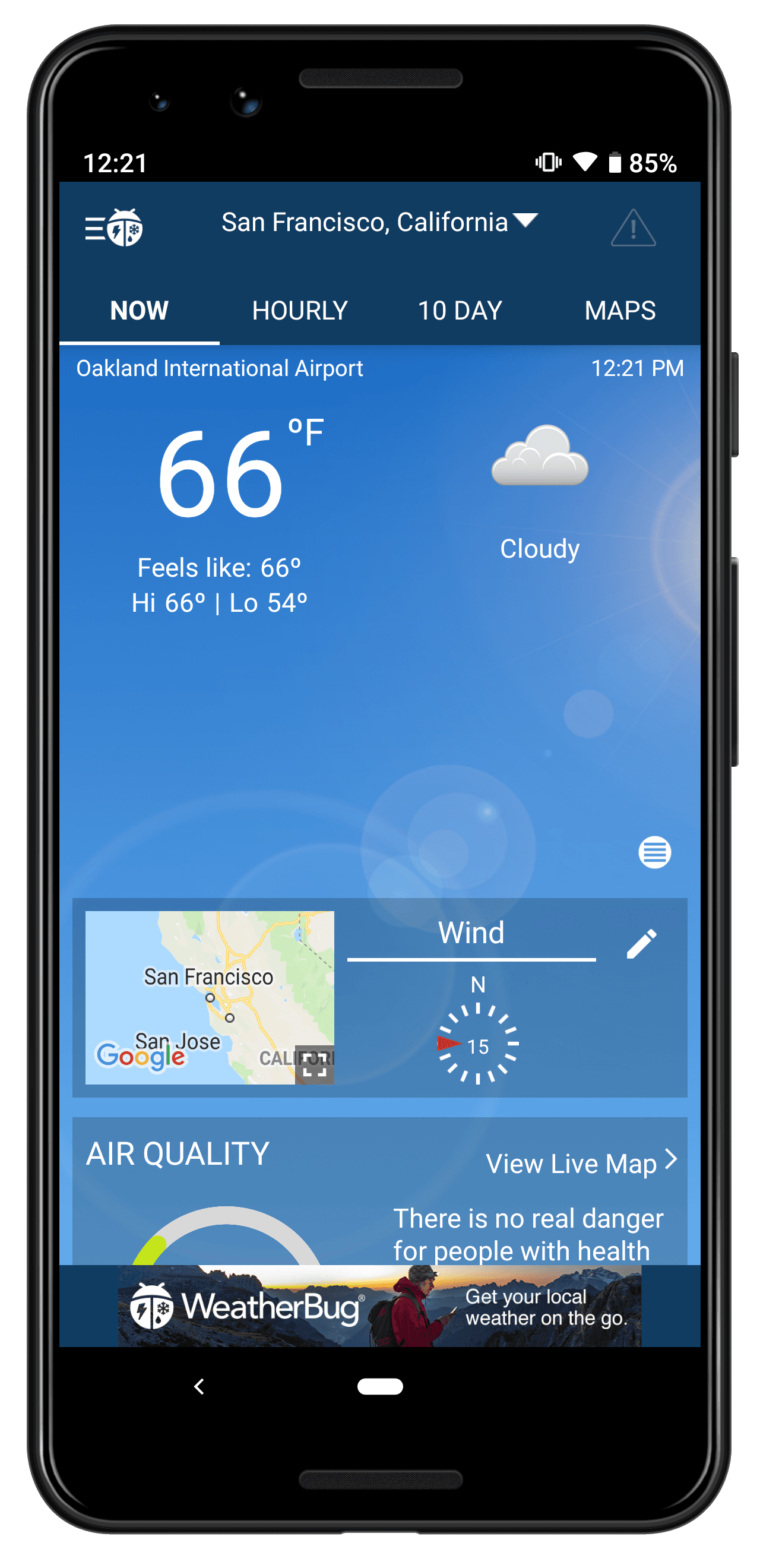 Download Weatherbug for your phone