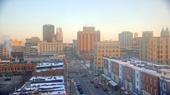 Weather camera view of Akron Beacon Journal.