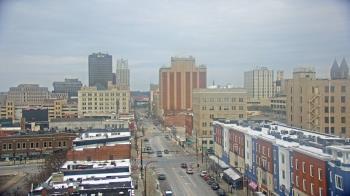 Weather camera view of Akron Beacon Journal.