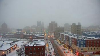 Weather camera view of Akron Beacon Journal.
