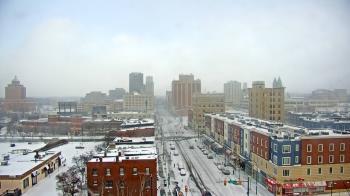 Weather camera view of Akron Beacon Journal.