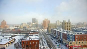 Weather camera view of Akron Beacon Journal.