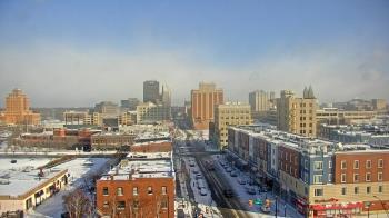 Weather camera view of Akron Beacon Journal.