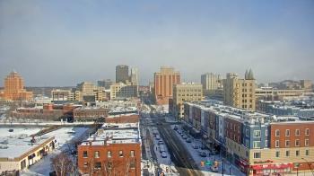 Weather camera view of Akron Beacon Journal.