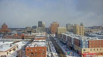 Weather camera view of Akron Beacon Journal.