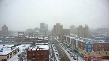 Weather camera view of Akron Beacon Journal.