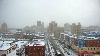 Weather camera view of Akron Beacon Journal.