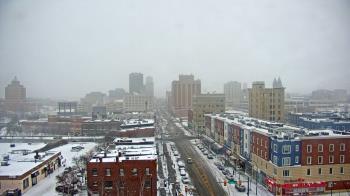 Weather camera view of Akron Beacon Journal.