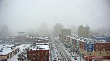 Weather camera view of Akron Beacon Journal.