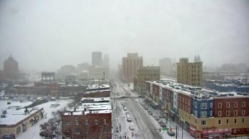 Weather camera view of Akron Beacon Journal.