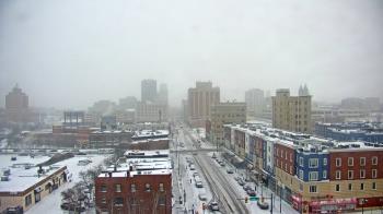 Weather camera view of Akron Beacon Journal.