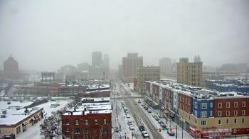 Weather camera view of Akron Beacon Journal.