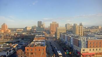 Weather camera view of Akron Beacon Journal.