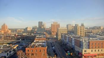 Weather camera view of Akron Beacon Journal.