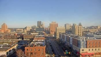 Weather camera view of Akron Beacon Journal.