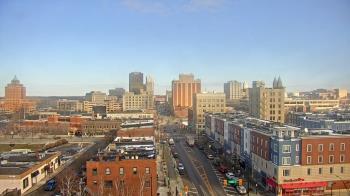 Weather camera view of Akron Beacon Journal.