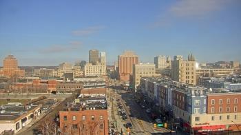 Weather camera view of Akron Beacon Journal.