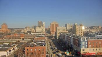 Weather camera view of Akron Beacon Journal.