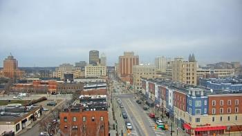 Weather camera view of Akron Beacon Journal.