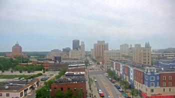 Weather camera view of Akron Beacon Journal.