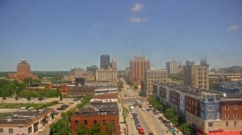 Weather camera view of Akron Beacon Journal.