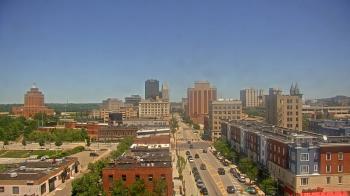 Weather camera view of Akron Beacon Journal.