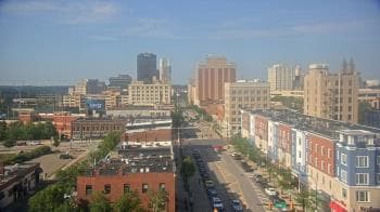 Weather camera view of Akron Beacon Journal.