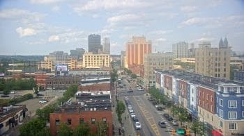 Weather camera view of Akron Beacon Journal.