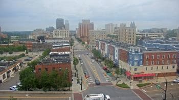 Weather camera view of Akron Beacon Journal.