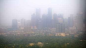 Weather camera view of Amegy Bank of Texas.