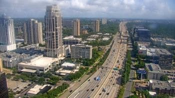Weather camera view of Amegy Bank of Texas.