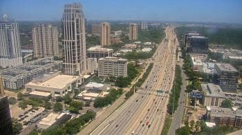 Weather camera view of Amegy Bank of Texas.