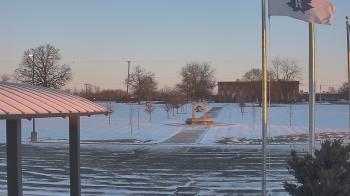 Weather camera view of Adrian Public Schools.