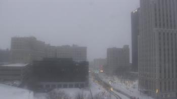 Weather camera view of Akron-Summit County Public Library.