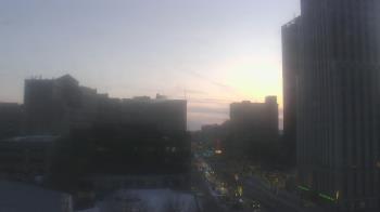 Weather camera view of Akron-Summit County Public Library.