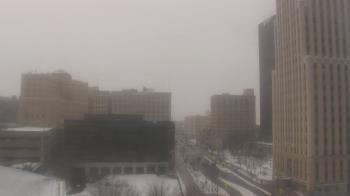 Weather camera view of Akron-Summit County Public Library.