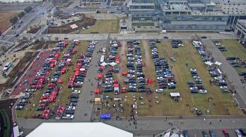 Weather camera view of Mercedes Benz Stadium.
