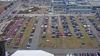 Weather camera view of Mercedes Benz Stadium.
