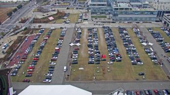 Weather camera view of Mercedes Benz Stadium.