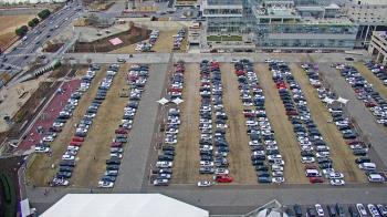 Weather camera view of Mercedes Benz Stadium.