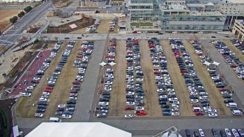 Weather camera view of Mercedes Benz Stadium.